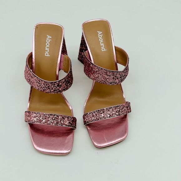 Abound Carina Glitter Sandals in Pink Crayon Glitter - Picture 2 of 7